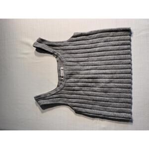 Womens Co ord Gray Ribbed Set | S